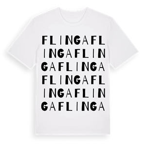 Flinga ordlek t-shirt – ekologisk bomull t-shirt från Pinshirt