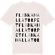 Vintage White t-shirt med Flinkahallatorpet ordlek t-shirt