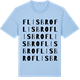 Blue Soul t-shirt med Flisbro ordlek t-shirt