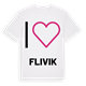 Jag älskar Flivik t-shirt stort tryck