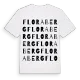 Floraberg ordlek t-shirt