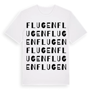 Flugen ordlek t-shirt – ekologisk bomull t-shirt från Pinshirt