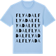 Blue Soul t-shirt med Flyadal ordlek t-shirt