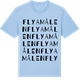 Blue Soul t-shirt med Flyamålen ordlek t-shirt