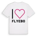 Jag älskar Flyebo t-shirt stort tryck