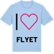 Blue Soul t-shirt med Jag älskar Flyet t-shirt stort tryck