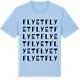 Blue Soul t-shirt med Flyet ordlek t-shirt