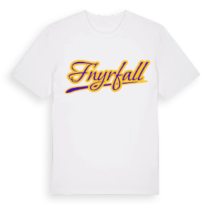 Fnyrfall baseball t-shirt – ekologisk bomull t-shirt från Pinshirt