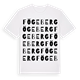 White t-shirt med Fögeberg ordlek t-shirt