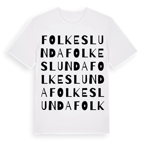 Folkeslunda ordlek t-shirt – ekologisk bomull t-shirt från Pinshirt