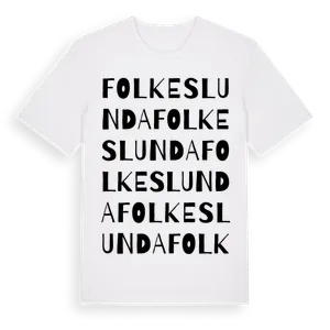Folkeslunda ordlek t-shirt – ekologisk bomull t-shirt från Pinshirt