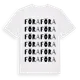 White t-shirt med Föra ordlek t-shirt