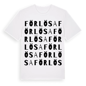 Förlösa ordlek t-shirt – ekologisk bomull t-shirt från Pinshirt