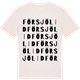 Vintage White t-shirt med Försjölid ordlek t-shirt