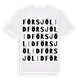 Försjölid ordlek t-shirt