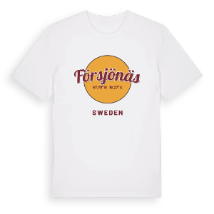 Försjönäs cirkel t-shirt – ekologisk bomull t-shirt från Pinshirt