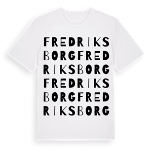 Fredriksborg ordlek t-shirt – ekologisk bomull t-shirt från Pinshirt