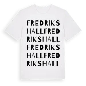 Fredrikshall ordlek t-shirt – ekologisk bomull t-shirt från Pinshirt