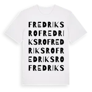 Fredriksro ordlek t-shirt – ekologisk bomull t-shirt från Pinshirt
