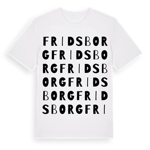 Fridsborg ordlek t-shirt – ekologisk bomull t-shirt från Pinshirt