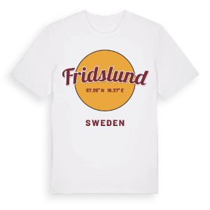 Fridslund cirkel t-shirt – ekologisk bomull t-shirt från Pinshirt
