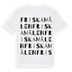 Friskamålen ordlek t-shirt