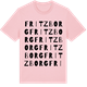 Pink Cotton t-shirt med Fritzborg ordlek t-shirt