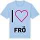 Blue Soul t-shirt med Jag älskar Frö t-shirt stort tryck