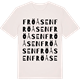 Vintage White t-shirt med Fröåsen ordlek t-shirt