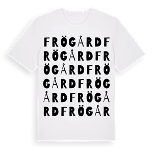 Frögård ordlek t-shirt – ekologisk bomull t-shirt från Pinshirt