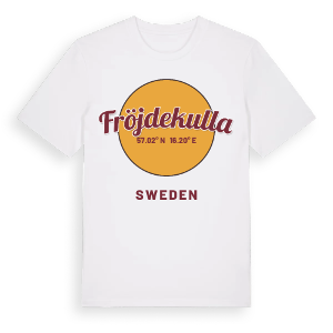 Fröjdekulla cirkel t-shirt – ekologisk bomull t-shirt från Pinshirt