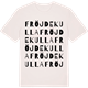 Vintage White t-shirt med Fröjdekulla ordlek t-shirt