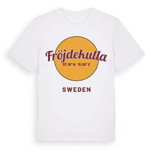 Fröjdekulla cirkel t-shirt – ekologisk bomull t-shirt från Pinshirt