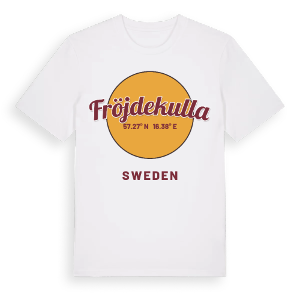 Fröjdekulla cirkel t-shirt – ekologisk bomull t-shirt från Pinshirt