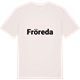 Vintage White t-shirt med Fröreda fetstil t-shirt