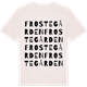 Vintage White t-shirt med Frostegården ordlek t-shirt