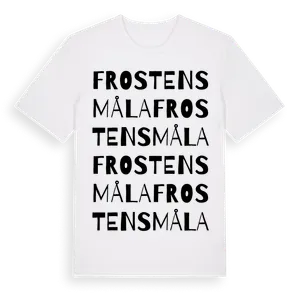 Frostensmåla ordlek t-shirt – ekologisk bomull t-shirt från Pinshirt