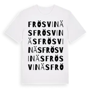 Frösvinäs ordlek t-shirt – ekologisk bomull t-shirt från Pinshirt