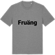 Mid Heather Gray t-shirt med Fruäng fetstil t-shirt