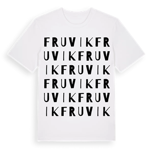 Fruvik ordlek t-shirt – ekologisk bomull t-shirt från Pinshirt
