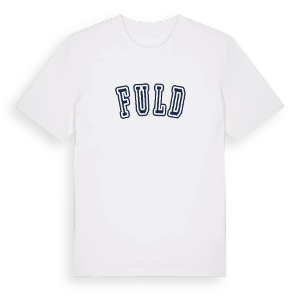 Fuld college t-shirt – ekologisk bomull t-shirt från Pinshirt