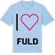 Blue Soul t-shirt med Jag älskar Fuld t-shirt stort tryck