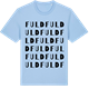 Blue Soul t-shirt med Fuld ordlek t-shirt