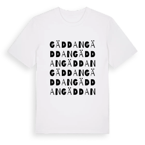 Gäddan ordlek t-shirt – ekologisk bomull t-shirt från Pinshirt