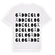 White t-shirt med Gäddeglo ordlek t-shirt