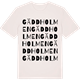 Vintage White t-shirt med Gäddholmen ordlek t-shirt