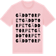Pink Cotton t-shirt med Gäddtorpet ordlek t-shirt