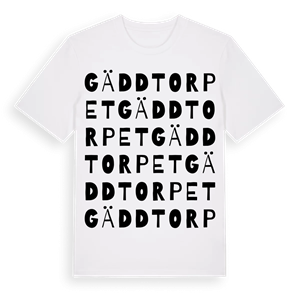 Gäddtorpet ordlek t-shirt – ekologisk bomull t-shirt från Pinshirt