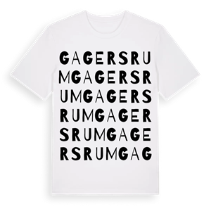 Gagersrum ordlek t-shirt – ekologisk bomull t-shirt från Pinshirt