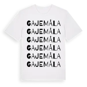 Gajemåla ordlek t-shirt – ekologisk bomull t-shirt från Pinshirt
